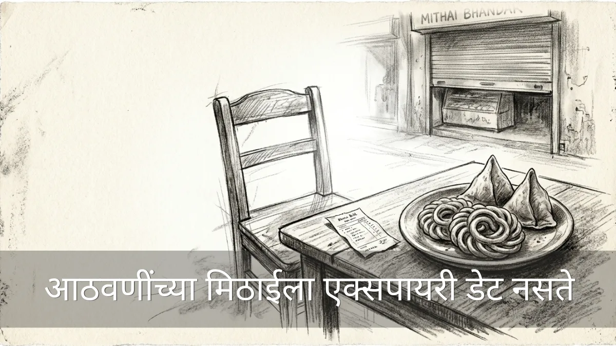 आठवणींच्या मिठाईला एक्सपायरी डेट नसते